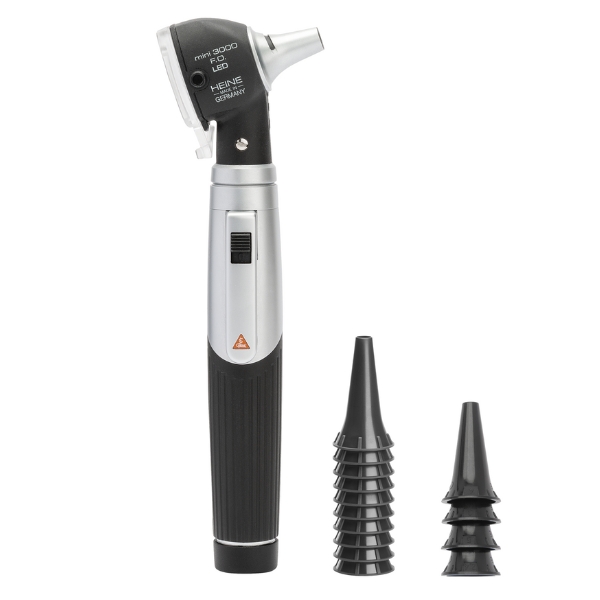 HEINE mini 3000 F.O. Otoscope Set Met Tips - 2.5V LED - Batterijhandvat zonder harde koffer