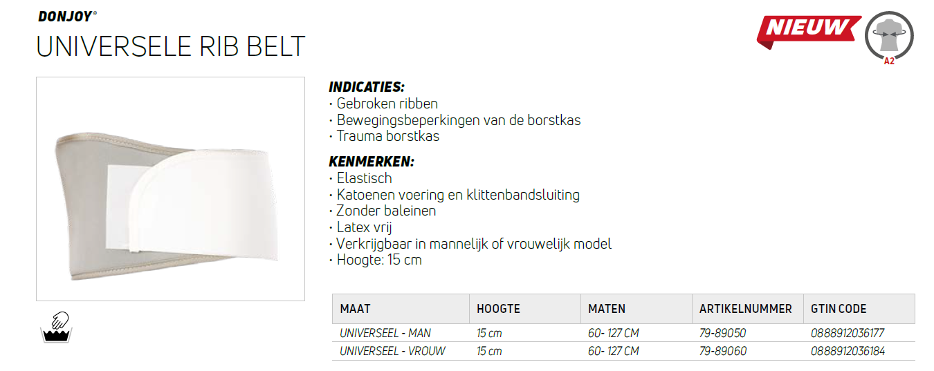 DJO Rib belt universeel